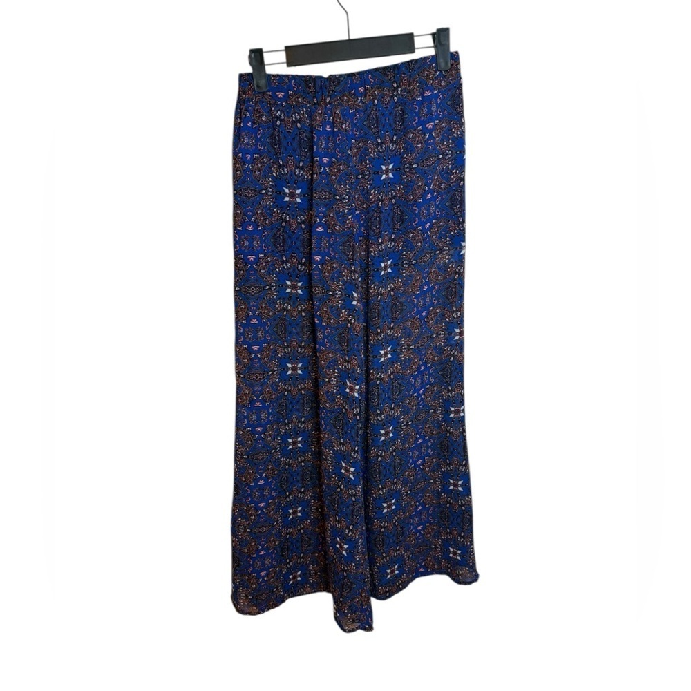 Lush Bohemian Sheer Wide Leg Palazzo Pants